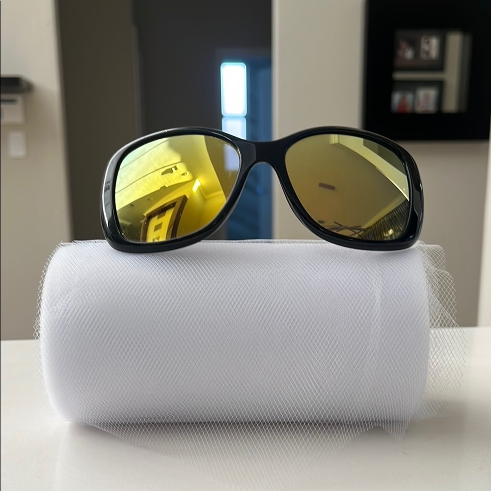 Prada Black Sunglasses with Yellow Lenses